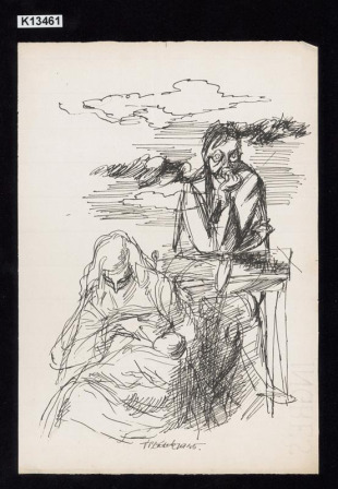 Ilustrace ke knize K. Bednáře Duše orlů