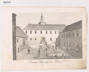Der erste Schlosshof zu Zbirow