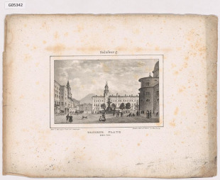Salzburg, Residenz Platz gegen Osten