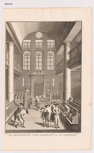 Potrestání Židů v synagoze