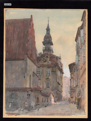 Staronová synagoga a židovská radnice v Praze