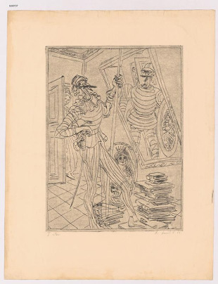 Don Quichotte před zrcadlem
