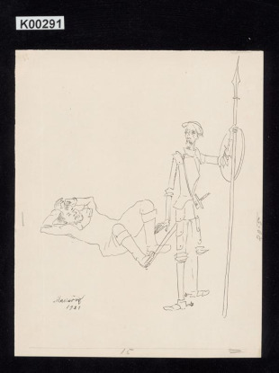 Don Quijotte a Sancho Panza, ilustrace