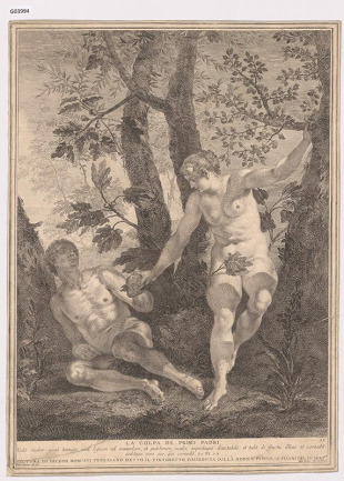 La colpa de primi padri (Adam a Eva podle Tintoreta)