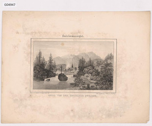 Salzkammergut, Ischl von der gmunder Strasse (soubor pohledů na Salzburg a okolí)