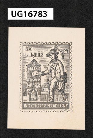 Ex libris Ing Otakar Hradečný