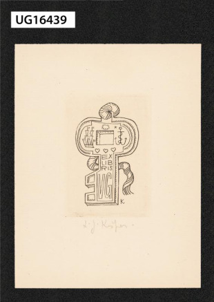 Ex libris VG (Václav Grégr)