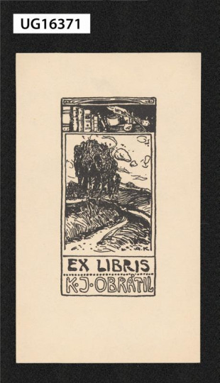 Ex libris K. J. Obrátil