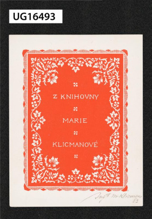 Z knihovny Marie Klicmanové