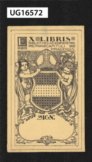 Ex libris Bibliothecae Metropolitani Capituli Pragensis