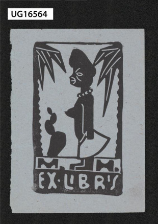 Ex libris M. H.