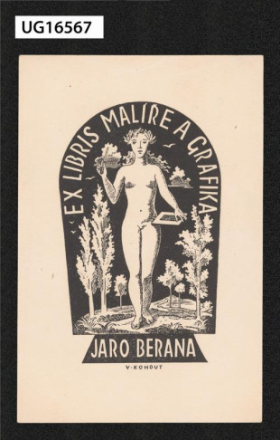 Ex libris malíř a grafika Jaro Berana