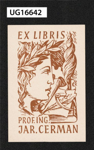Exlibris prof. ing. Jar. Cerman