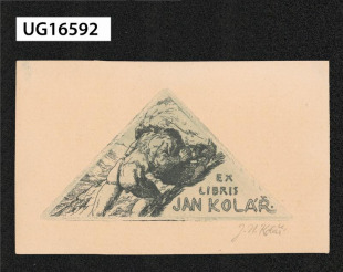 Ex libris Jan Kolář (ipse sibi)