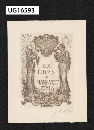 Ex libris P. Mansvet Zima