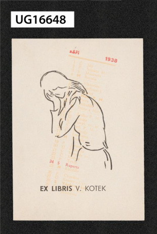 Ex libris V. Kotek