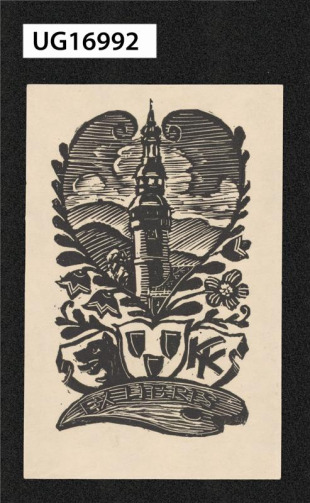 Ex libris KK (Karel Kuneš)