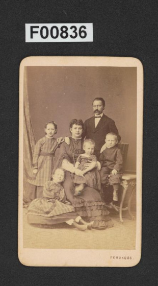 kabinetní portrétní vizitková fotografie
