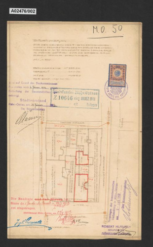 Nájemní a obchodní domy paní Anny Prunnerové, Masarykovo nám. 31/50, 28. října 49/23, Moravská Ostrava