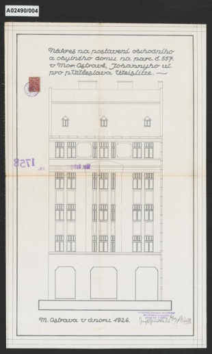 Obchodní a obytný dům pana Vítězslava Weislitze, Sokolská ul. 1758/4, Moravská Ostrava