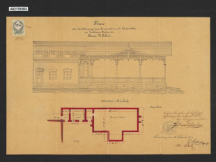 Přestavba domu A.Scholze, Šumperk, ul.Gottwaldova 1,čp. 413