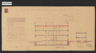Návrh na přístavbu bankovní budovy (Böhmische Escompte Bank und Credit Anstaldt), Krnov, Hlavní náměstí 33, č.p. 228/1 a 290