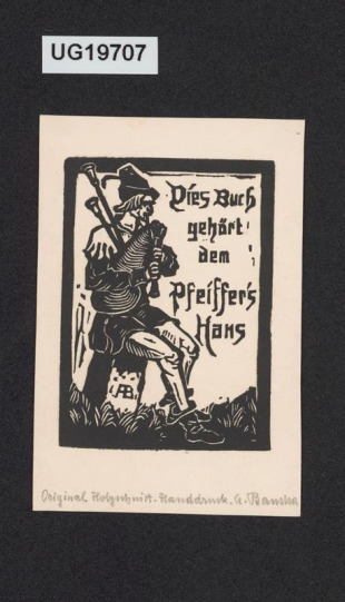 Dies Buch gehört dem Pfeiffer's Hans