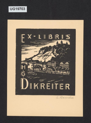 Ex-libris H. G: Dikreiter