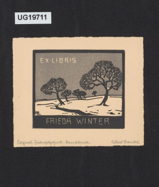 Ex libris Frieda Winter