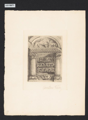 Exlibris Richard Schlueter