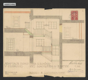 Adaptace domu G. Schöna, Olomouc, Horní nám. č.p. 204 (č.o. 13)