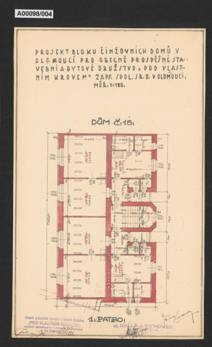Domy Obecně prospěšného stavebního a bytového družstva "Pod vlastním krovem", Olomouc, č.p. 1016 a 1019 (Starodružiníků 1016/4 a kpt. Nálepky 1019/18)