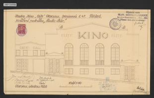Přestavba podniku Radio-bar a stavba kina Elite, Olomouc, Denisova č.p. 824 (č.o. 7)
