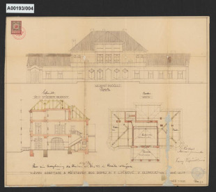 Přestavba rodinného domu F. Lipčíkové v Olomouci, čp. 500, 501 - Nová Ulice