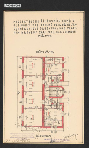 Domy Obecně prospěšného stavebního a bytového družstva "Pod vlastním krovem", Olomouc, č.p. 1016 a 1019 (Starodružiníků 1016/4 a kpt. Nálepky 1019/18)
