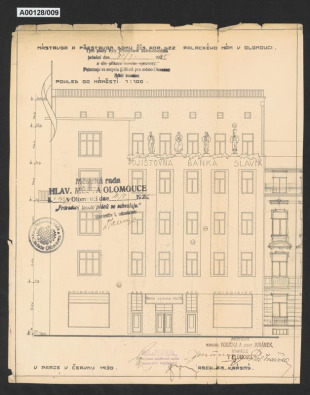 Přestavba banky Slavia, Olomouc, nám. Národních hrdinů č.p. 622 (č.o. 4)