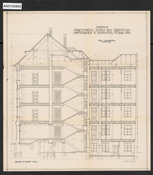 Obytné domy pro státní zaměstnance, Olomouc, Praskova č.p. 750 (č.o. 11) a Dukelská 751 (č.o. 9)