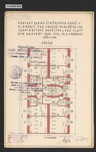 Domy Obecně prospěšného stavebního a bytového družstva "Pod vlastním krovem", Olomouc, č.p. 1016 a 1019 (Starodružiníků 1016/4 a kpt. Nálepky 1019/18)