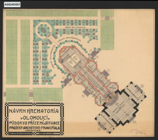 Návrh krematoria v Olomouci
