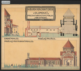Návrh krematoria v Olomouci