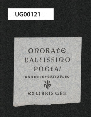 Ex libris O.F.B.