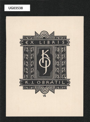 Ex libris K. J. Obrátil