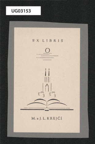 Ex libris M. a J. L. Krejčí