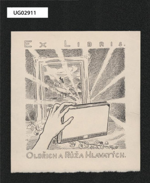 Ex libris Oldřich a Růža Hlavatých