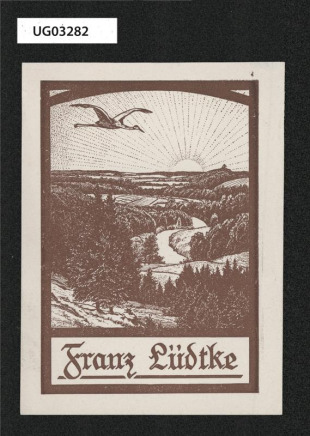 Ex libris Franz Lüdtke