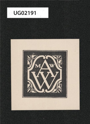 Monogramy ( AW a MW) v barokním rámci