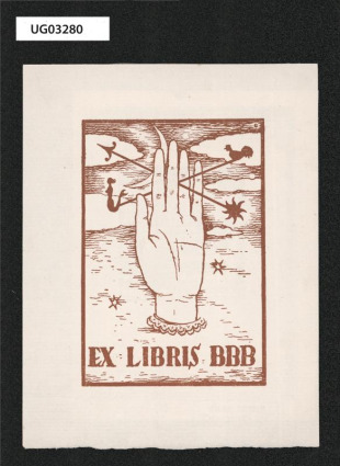 Ex libris BBB ( B. Beneš Buchlovan)