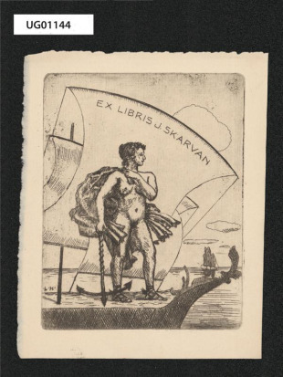 Ex libris J. Skarvan