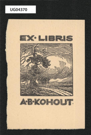 Ex libris A. B. Kohout