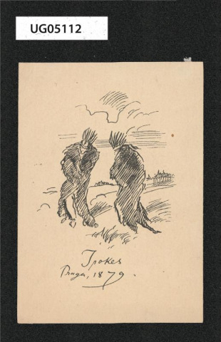 Irokes / Praga 1879 (ex libris)